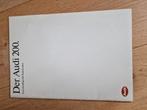 Audi 200 Folder - 1990, Ophalen of Verzenden, Gelezen, Audi