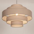 japandi hanglamp taupe of beige hoekbank tafel bed 52cm lamp, Ophalen of Verzenden, Nieuw, Stof