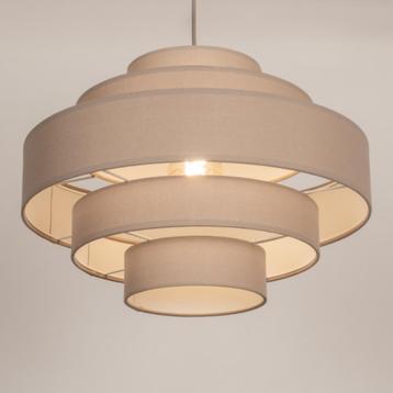 japandi hanglamp taupe of beige hoekbank tafel bed 52cm lamp beschikbaar voor biedingen