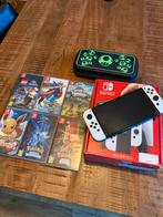 Nintendo switch oled met spellen, Ophalen of Verzenden, Zo goed als nieuw, Met 1 controller, Switch OLED