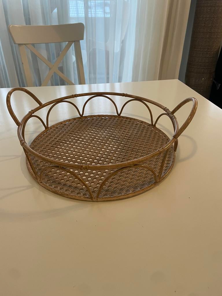 Bamboo basket, Ophalen of Verzenden, Zo goed als nieuw, Rond, Hout