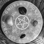 Seleniet Gegraveerde Pendel Bord/Oplaad Disc Wicca,Reiki, Ophalen of Verzenden, Mineraal