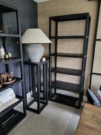 Riviera Maison zwarte schappenkast boekenkast Fraser Island, Ophalen, Strak, 50 tot 100 cm, Zo goed als nieuw