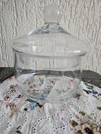 Glazen Pot met Deksel - Perfecte Staat, Ophalen, Schaal, Rond, Glas