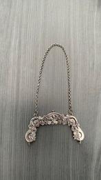 Antieke Zilveren Tasbeugel - Oud Hollands Design, Overige merken, Gebruikt, Ophalen of Verzenden, 1 bedel