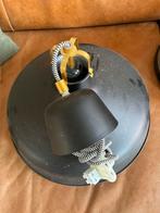 Zwarte hanglamp met goud accent, Ophalen of Verzenden, Gebruikt, Metaal, Minder dan 50 cm