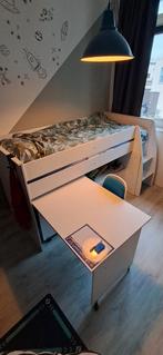 Middenslaper met bureau en stoel, Ophalen, Gebruikt, 90 cm, Eenpersoons