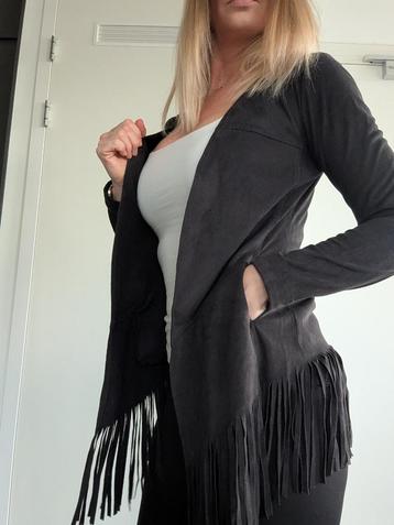 Zwart fringe vest van Expresso – Maat S - in perfecte staat! beschikbaar voor biedingen