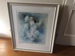 Vrouw met Paard Litho Ingelijst., Ophalen, 50 tot 75 cm, Schilderij, 75 cm of meer