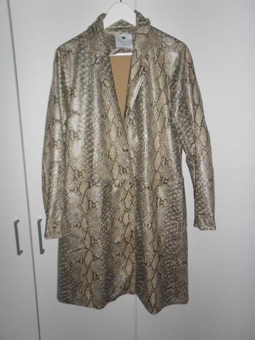 Rino & Pelle Beige/Grijze Blazer/Jas Met Slangenprint Mt 44 beschikbaar voor biedingen