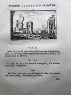 124 / Delft Ruïne van Koningsveld Kopergravure 1732, Ophalen of Verzenden
