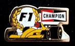 F 1- Champion pin- kleine maat, Verzenden, Nieuw, Sport, Speldje of Pin