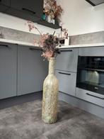 Grote vaas inclusief decoratie takken, Huis en Inrichting, Ophalen, Overige kleuren, Glas, Minder dan 50 cm