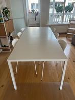 Excellent contemporary white table, Ophalen, 75 cm of meer, 200 cm of meer, Zo goed als nieuw