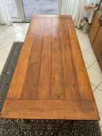 Massief houten eettafel, 200 cm of meer, Zo goed als nieuw, Vijf personen of meer, Rechthoekig