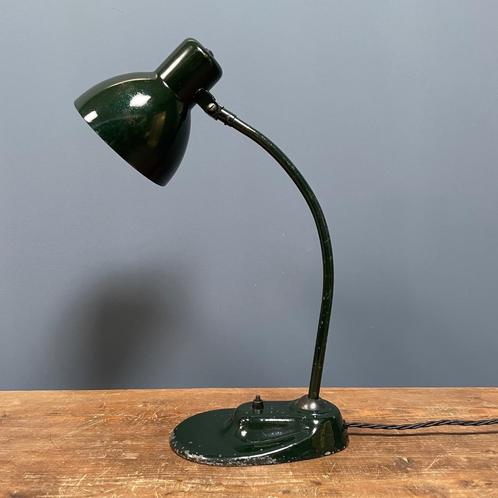Donkergroene Kandem bureaulamp model 1087 bauhaus tafellamp, Huis en Inrichting, Lampen | Tafellampen, Gebruikt, Minder dan 50 cm
