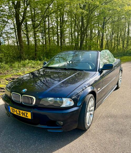 BMW 3-Serie (E46) 2.0 CI 318 Cabrio 2003 donkerblauw, Auto's, BMW, Particulier, 3-Serie, ABS, Airbags, Airconditioning, Alarm