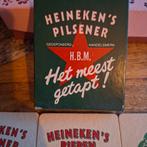 Oud heineken's doosje met 6 viltjes, Ophalen, Nieuw, Viltje(s), Heineken
