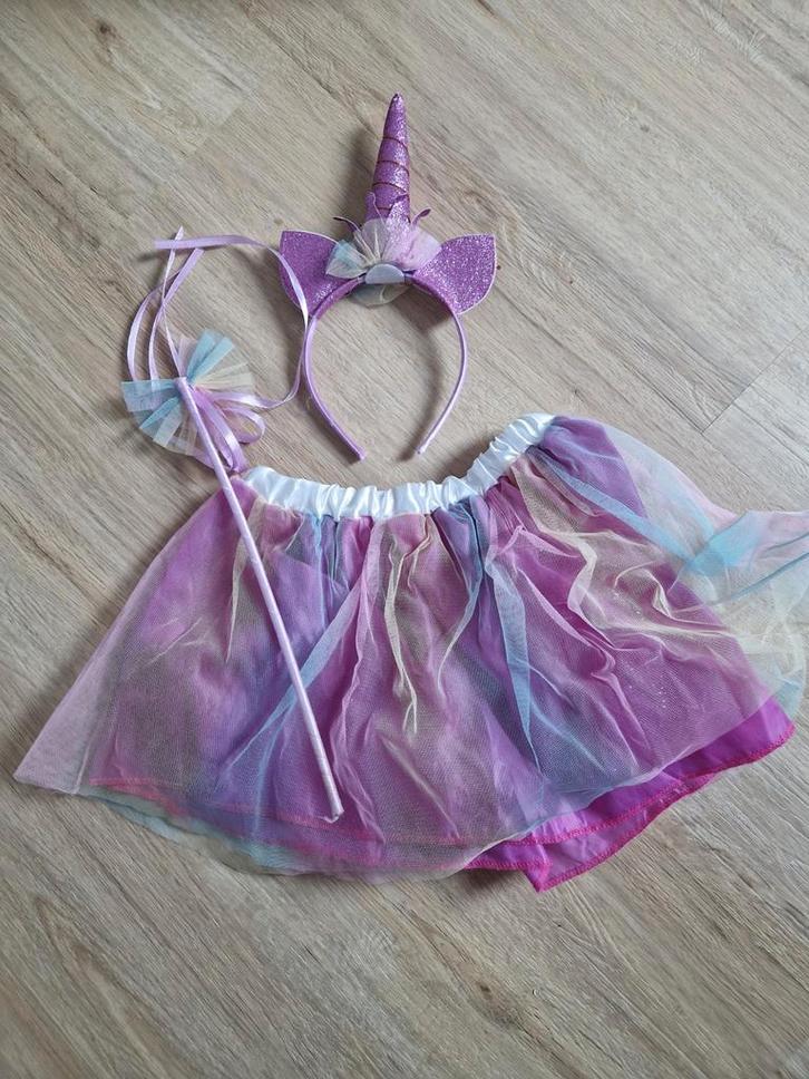 Unicorn Verkleedset Meisje 2-4 Jaar, Kinderen en Baby's, Carnavalskleding en Verkleedspullen, Zo goed als nieuw, Meisje, 104 of kleiner