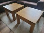 Twee eiken salontafels, zeer praktisch en netjes, Ophalen, 50 tot 100 cm, 50 tot 100 cm, Zo goed als nieuw