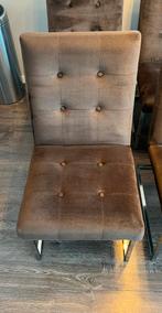 Richmond Eetkamerstoelen - 6 stuks, Velours Bruin, Huis en Inrichting, Stoelen, Ophalen, Bruin, Zo goed als nieuw, Vijf, Zes of meer stoelen