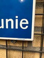 Lid Metaalunie emaille bord, Reclamebord, Gebruikt, I, Ophalen of Verzenden