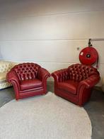 Oxblood rood chesterfield fauteuils fauteuil stoel stoelen, 2871SK, Klassieke, Mariansoliak8@gmail.com, Ophalen of Verzenden