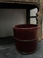 Oude chinese houten bak ton  emmer Aziatisch oosters, Ophalen of Verzenden
