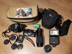 Analoge foto toestellen, flitser, lenzen enz., Audio, Tv en Foto, Fotocamera's Analoog, Ophalen of Verzenden, Zo goed als nieuw