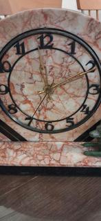 Art Deco Marmeren Tafelklok met Honden, Antiek en Kunst, Ophalen