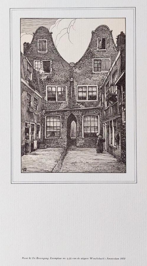 Amsterdam ... 750 jaar ... De Rozengang .., Antiek en Kunst, Kunst | Tekeningen en Foto's, Ophalen of Verzenden
