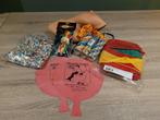 Carnavalshoed - cowboyhoed + confetti, Ophalen of Verzenden, Zo goed als nieuw, Carnaval, Accessoires