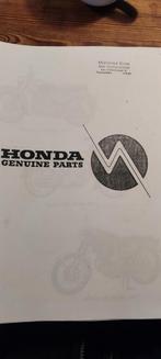 Honda C.72 en 77 onderdelen lijst met tekeningen