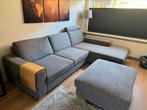 Hoekbank ikea met poef, Ophalen of Verzenden, Zo goed als nieuw