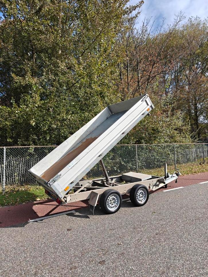 Saris 3 zijdige kipper aanhanger, Auto diversen, Aanhangers en Bagagewagens, Zo goed als nieuw, Ophalen of Verzenden