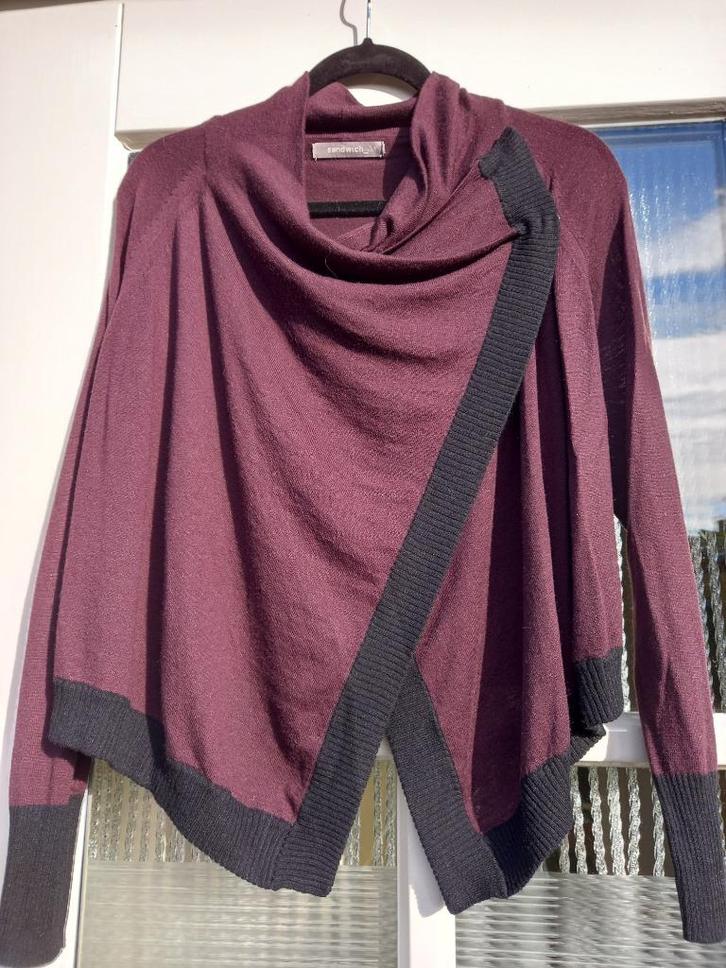 Vestje, Sandwich, donker rood, mt S, Kleding | Dames, Truien en Vesten, Nieuw, Maat 36 (S), Rood, Ophalen of Verzenden