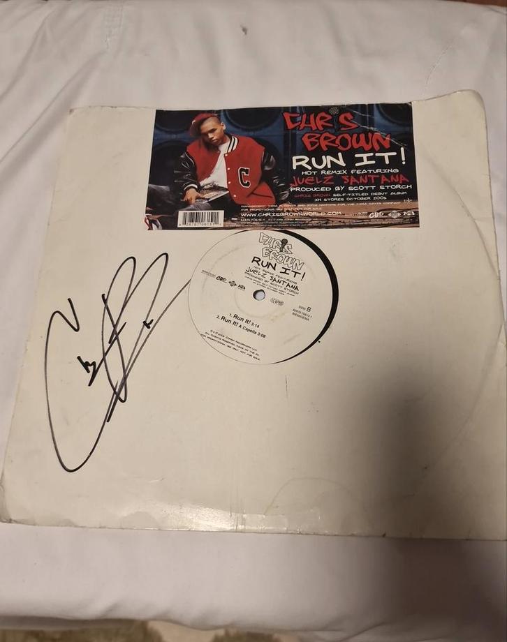Chris Brown - Run It! Vinyl Single (2005), Cd's en Dvd's, Vinyl | Pop, Gebruikt, 2000 tot heden, 12 inch, Ophalen of Verzenden