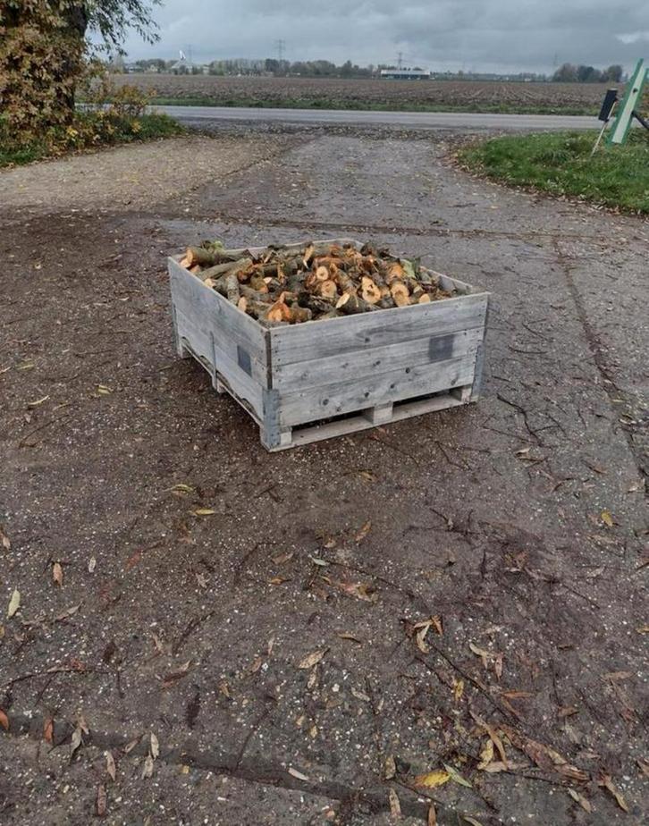 Appelhout 2 jaar gedroogd, Tuin en Terras, Haardhout, Ophalen of Verzenden