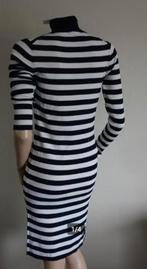 nieuwe donkerblauwe NIKKIE streep jurk, Maat 38/40 (M), Nieuw, Nikkie, Boven de knie