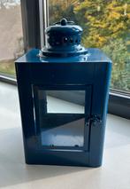 Blauwe Lantaarn - 20x20x36cm, Ophalen, 25 tot 50 cm, Blauw, Zo goed als nieuw
