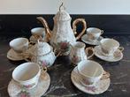 Charment vintage serviesje met roosjes en gouden accenten, Ophalen of Verzenden