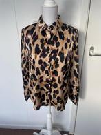 Bruine blouse met panterprint, Maat 38/40 (M), My Jewellery, Bruin, Verzenden