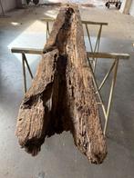 Oude eiken balk flink geleefd 29x13 cm en 270 lang, Doe-het-zelf en Verbouw, Hout en Planken, Ophalen, Gebruikt, Eiken, 50 mm of meer