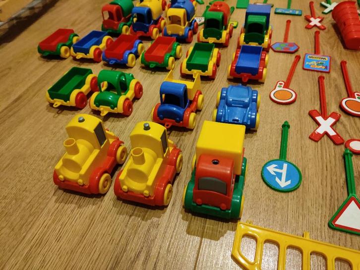 Wader Trein/auto baan - Met zeer veel onderdelen, Kinderen en Baby's, Speelgoed | Overig, Gebruikt, Jongen of Meisje, Ophalen of Verzenden