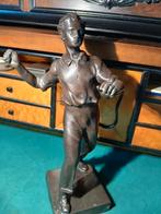 Bronzen beeld jongen, Ophalen of Verzenden