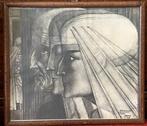 Litho Bezonkenheid – Meditatie – Vuur Jan Toorop 1923, Antiek en Kunst, Kunst | Litho's en Zeefdrukken, Ophalen of Verzenden