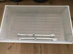 Fijndraadmand met uittrekrail, Wit, Pax 100x58 cm, Huis en Inrichting, Kasten | Kledingkasten, Ophalen, 50 tot 100 cm, Zo goed als nieuw