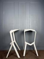 8 Miura Plank stapelbare design krukken, Huis en Inrichting, Kunststof, 5 krukken of meer, Met voetsteun, 60 tot 90 cm