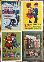 4 sluitzegels 1910 ACL Albers margarine Dordrecht litho’s, Ophalen of Verzenden, Nieuw, Overige typen