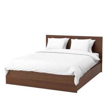 MALM IKEA bed 140cm brown +wooden slats + 2storage box